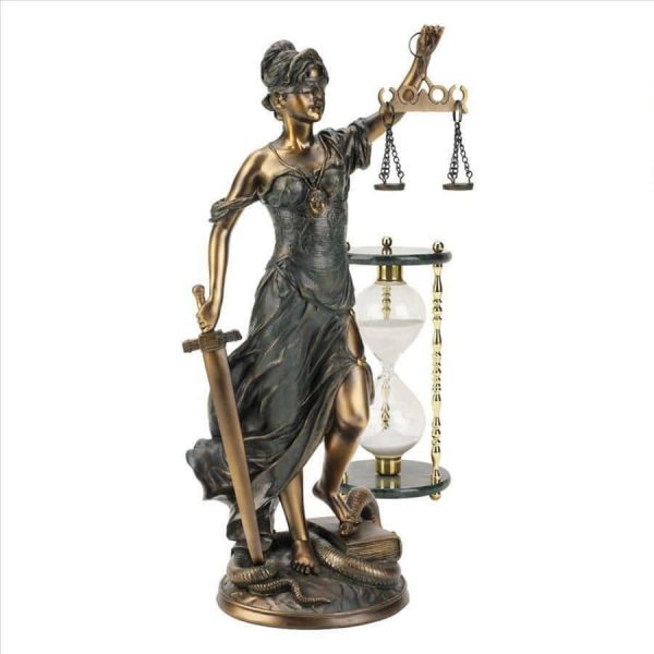 Legendary Greek Goddess of Blind Justice Handmade Large Statue For Cheap