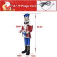 Christmass Illuminated 5 Feet Toll Nutcracker Gardian Soldiers Large Outside Wood Statues Cheap