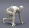 Modern Art Series Nude Male Sprinter Ceramic Statue Abstract Naked Body Art Sculpture Online