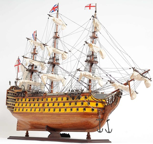 HMS Victory Admiral Nelson Flagship Tall Ship Large Sailboat Exclusive Edition Wood Painted Model Assembled Online now