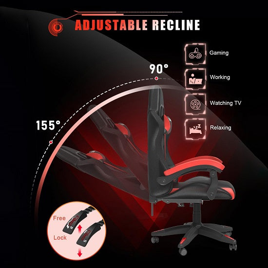 Computer Ergonomic Design Gaming Chair with LED Lights Hot on Sale