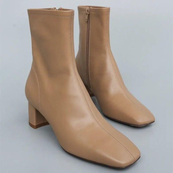 Dan Short Leather Ankle Boots Online Hot Sale