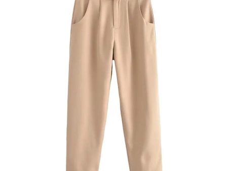 Yale High Waist Pants with Belt Cheap