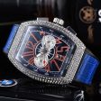 Mens FRANCK MULLER Vanguard Krypton Racing Swiss Geneva Style With Rhinestones High Quality Multifunction Chronograph Sports Quartz Watch Online