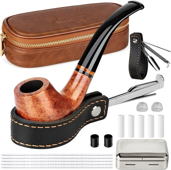 PU Lather High-quality Case Bag for High Quality Briar Wood Pipes and Accesuaries Online Sale