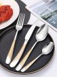 Star Diamond Steak Collection Elegant Glossy Stainless Steel Dinnerware 24 pc Set Delicate Cutlery Tableware on Sale