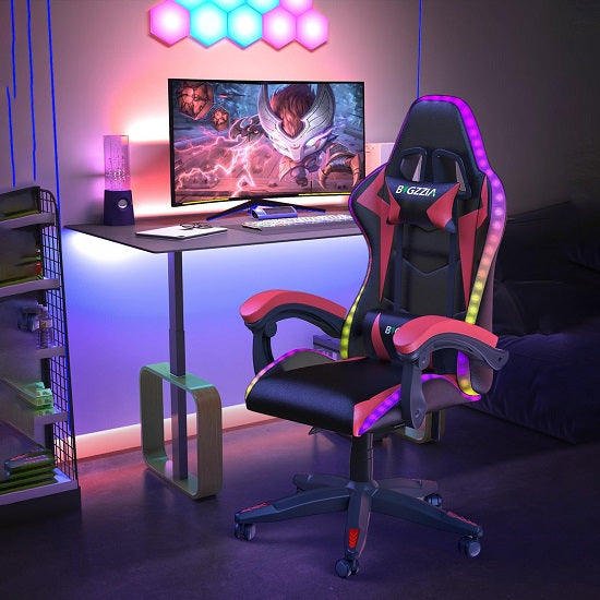 Computer Ergonomic Design Gaming Chair with LED Lights Hot on Sale