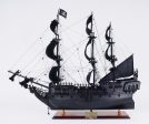 Black Pearl Pirates of The Caribbean Large Tall Ship Wood Model Sailboat Assembled Online now