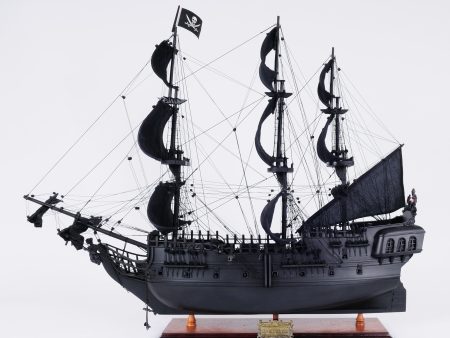 Black Pearl Pirates of The Caribbean Large Tall Ship Wood Model Sailboat Assembled Online now