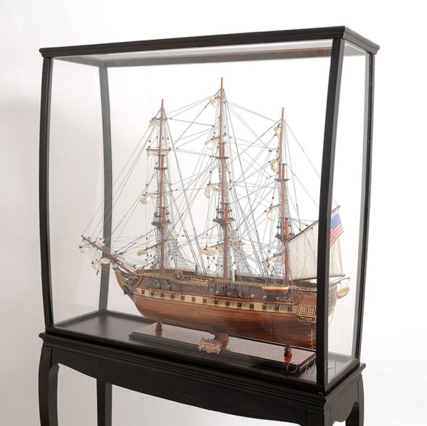 Display Case Cabinet 40  Wood and Plexiglas for Tall Ship Yacht and Boat Models Sale