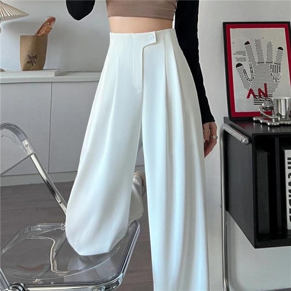 Redra Buttoned High Waist Pants Sale