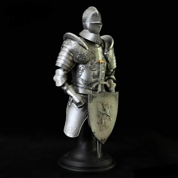 Medieval European Elite Knight  Battle Armor Sculpture Collection For Sale