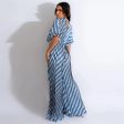 Creta Striped Jumpsuit In Blue Supply