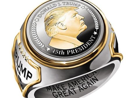 US President Donald J. Trump Ring Two Color make America Great Again Online Hot Sale