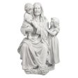 Jesus Christ Loves the Little Children Garden Sculpture By Artist Carlo Bronti Fashion