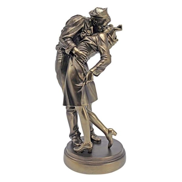 Victory Kiss End of WWII  Bronze Color Statue on Sale