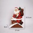 Christmass Santa Coming To Town Large Statues Figurines Hot on Sale