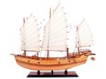 Chinese Junk Sailboat Natural Finish Boat Medium Model Assembled Online now