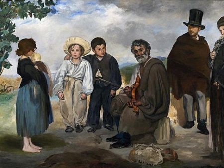 Edouard Manet Artwork The Old Musician Canvas Painting Online now