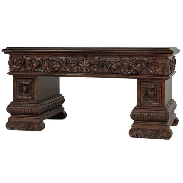 Antique Hand-Carved Mahogany Sculptural Coffee Table Hot on Sale