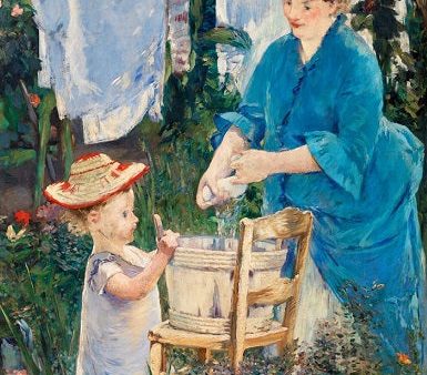 Edouard Manet Artwork The laundry Canvas Painting Hot on Sale