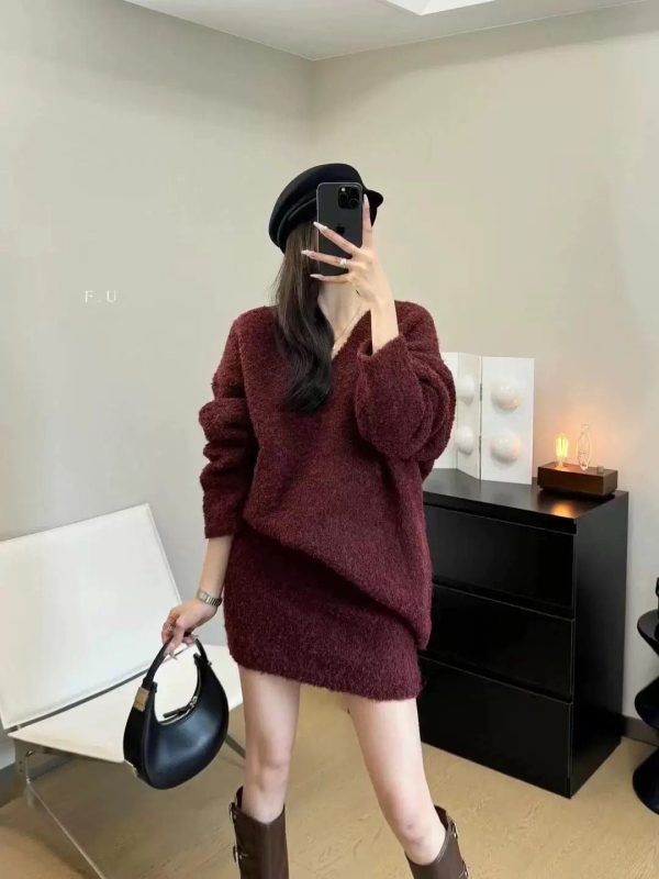 Bosco Winter Coord Set - Set of Sweater and Skirt Supply