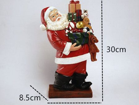 Christmass Santa Coming To Town Large Statues Figurines Hot on Sale