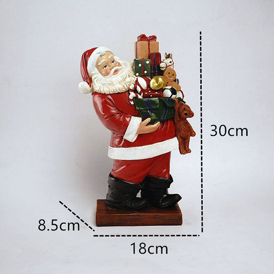 Christmass Santa Coming To Town Large Statues Figurines Hot on Sale