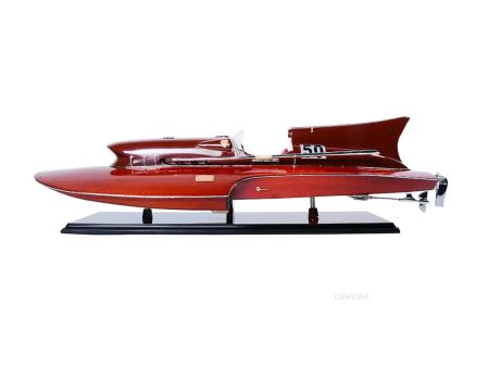 Ferrari Hydroplane Medium Collectible Wood model Assembled Cheap