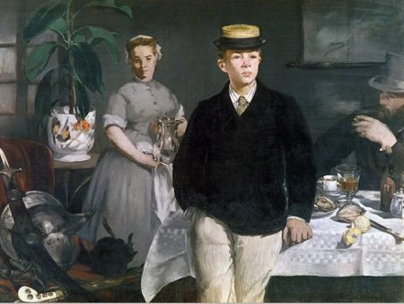 Edouard Manet Artwork Luncheon in the Studio Canvas Painting Online