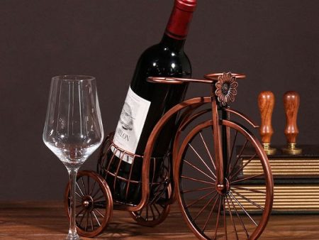 Creative Metal Wine Rack Vintage Wine Bottle and Glass Holder Online Sale