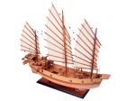 Chinese Junk Sailboat Natural Finish Boat Medium Model Assembled Online now