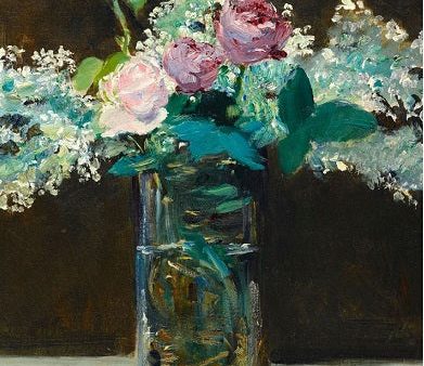 Edouard Manet Artwork Lilac and Roses Poster Canvas Painting Online Sale