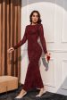 Cia Statement Maxi Dress in Maroon Fashion