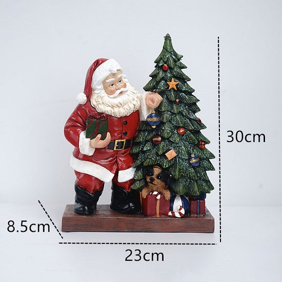 Christmass Santa Coming To Town Large Statues Figurines Hot on Sale