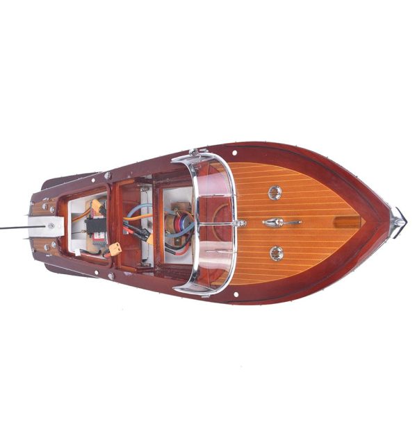 Radio Controlled Riva Aquarama With RC Motor Medium Model Ship Assembled on Sale