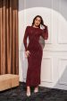 Cia Statement Maxi Dress in Maroon Fashion