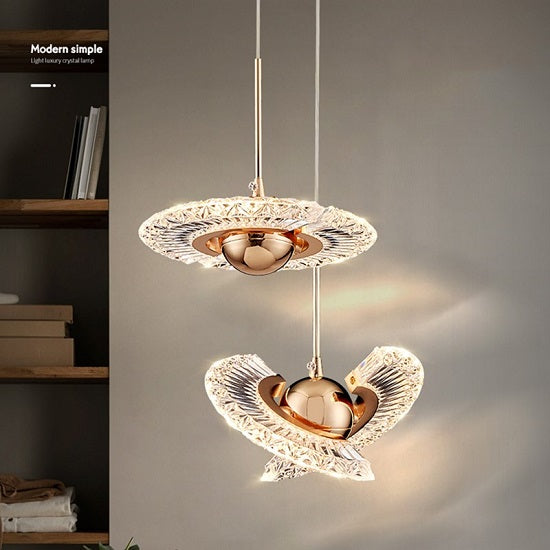 Modern Butterfly Star Rotating Pendant LED Ceiling Lighting  Fixture on Sale