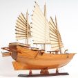 Chinese Junk Pirate Sailboat Wood Large Model Ship Assembled Fashion