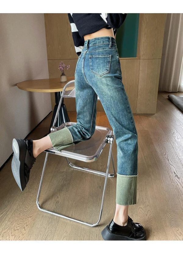 Moscow Cropped Denim Jeans Online Sale