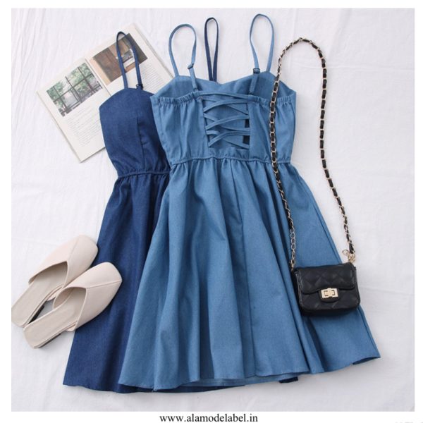 Debro Soft Denim Dress Discount