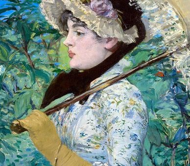 Edouard Manet Artwork Spring Study of Jeanne Demarsy Canvas Painting Fashion