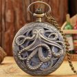 Bronze Octopus  Quartz Movement Pocket Watch on Sale