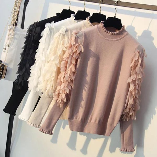 Feather Sleeve Sweaters on Sale