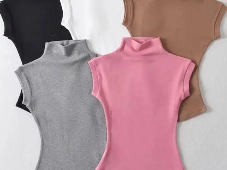 Dote Turtleneck Summer Tops Fashion