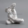 Modern Art Series Nude Male Yoga Gymnastics Ceramic Statue Abstract Naked Body Art Sculpture For Discount