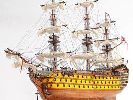 HMS Victory Admiral Nelson Flagship Tall Ship Large Sailboat Exclusive Edition Wood Painted Model Assembled Online now