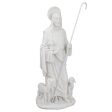 Jesus Crist Good Shepherd Bonded Marble Statue By Artist Carlo Bronti Online