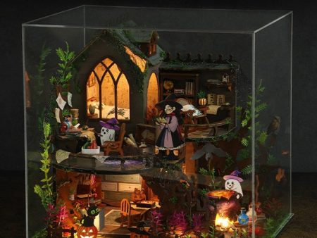 Wooden Magic Cristmass Cottage Casa Doll House Miniature With Furniture LED Lights and Music Box Fashion