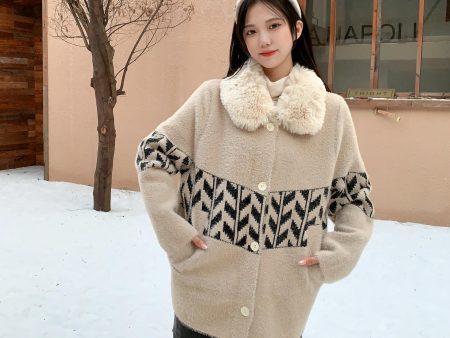 Dublo Woolen Short Coat with Fur Online Sale